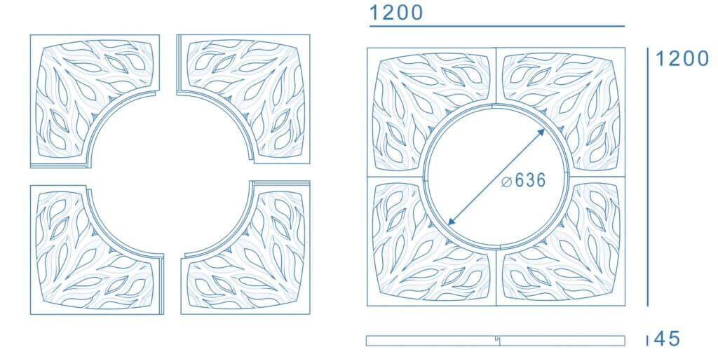 Приствольная решетка для дерева ZKING CRUST 1.2х1.2м Черная в Сочи фото