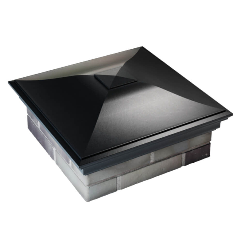 Колпак Zking Монблан Черный на столб 2х2 кирпича (515х515мм) Сочи фото