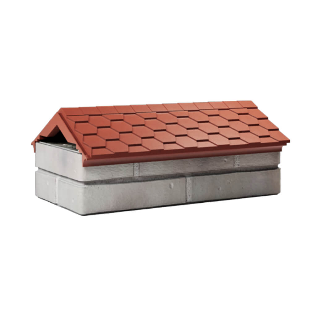 Парапет Zking Эверест Красный с посадкой на 1 кирпич (200/225/255мм) Сочи фото