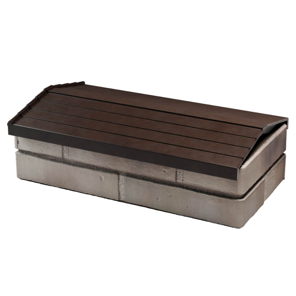 Парапет Zking Бона ХайТек Коричневый с посадкой на 1 кирпич (200/225/255мм) в Сочи фото