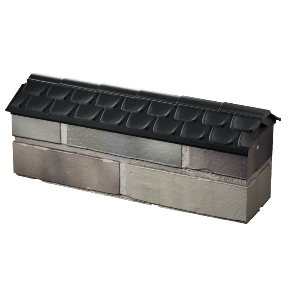 Парапет Zking Эльбрус Черный с посадкой на 0.5 кирпича (130мм) в Сочи фото