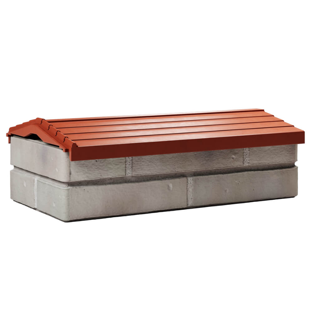 Парапет Zking Бона ХайТек Красный с посадкой на 1 кирпич (200/225/255мм) Сочи фото