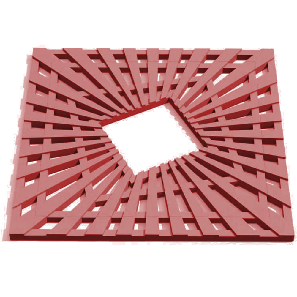 Приствольная решетка для дерева ZKING ATMOSPHERE 1.2х1.2м Красная Сочи фото