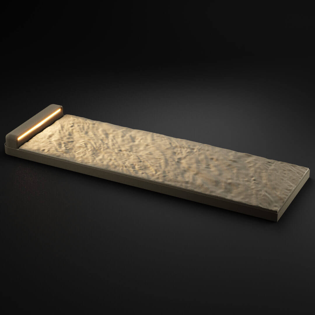 LED Светильник для шаговой плиты STONE Светлая Галька 330х75х98мм в Сочи фото