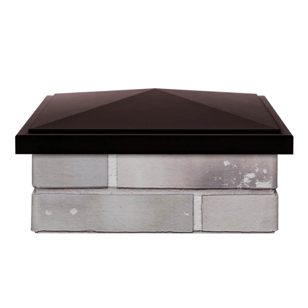 Колпак Zking БонаМоно Коричневый на столб 1.5х1.5 кирпича (385х385, 400х400мм) Сочи фото