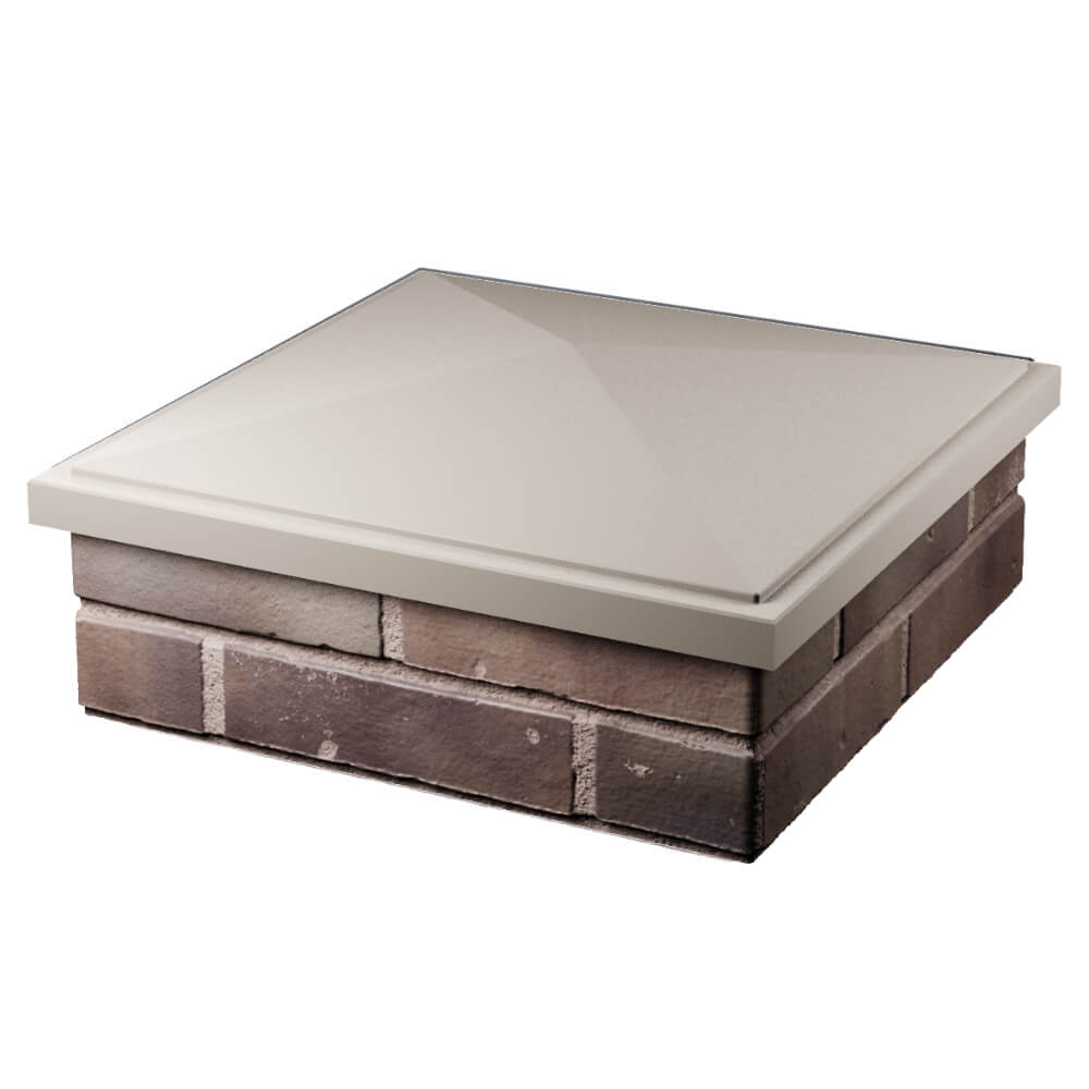 Колпак Zking БонаМоно Бежевый на столб 2х2 кирпича (515х515, 530х530мм) в Сочи фото