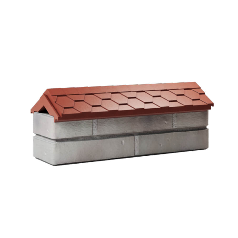 Парапет Zking Эверест Красный с посадкой на 0.5 кирпича (130мм) Сочи фото