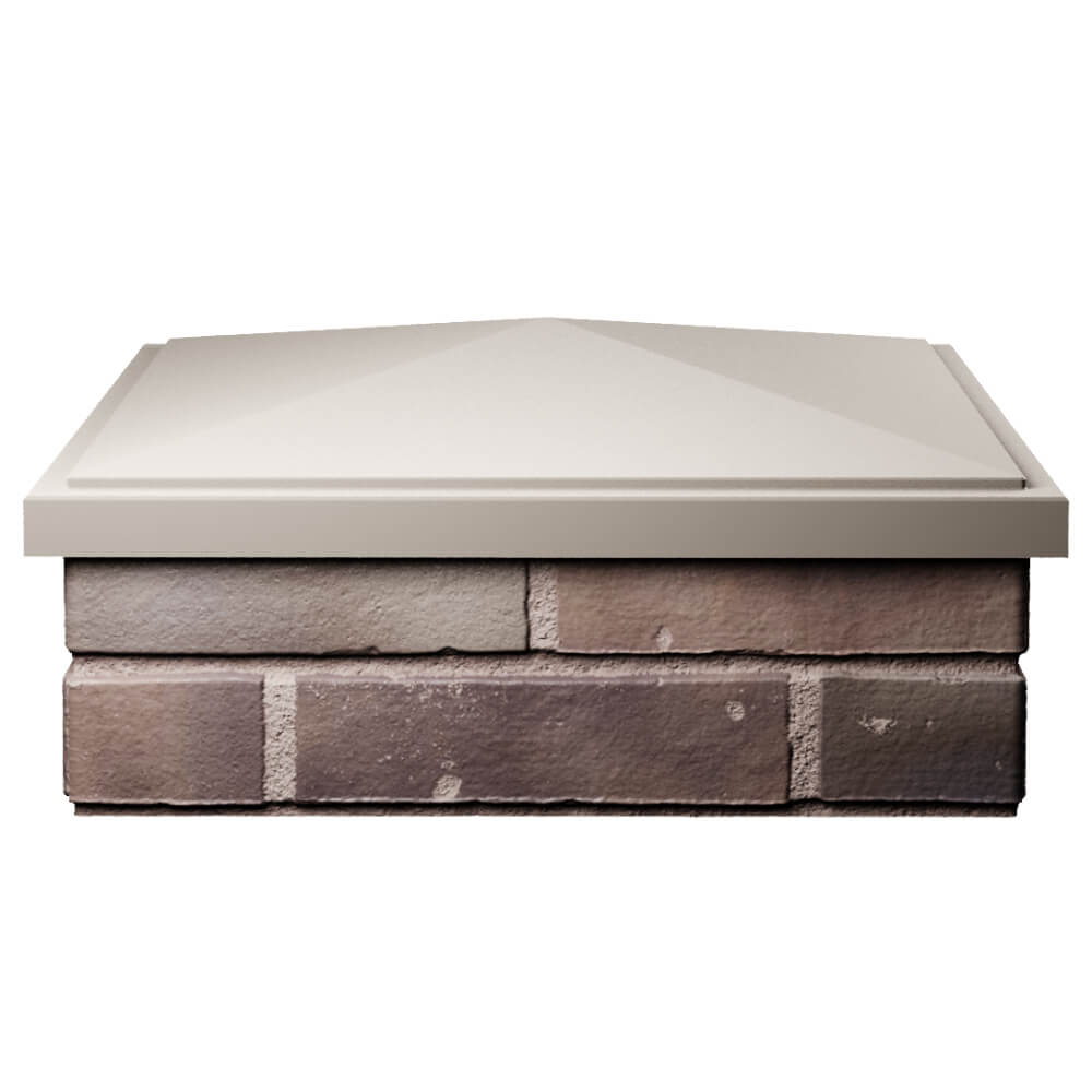 Колпак Zking БонаМоно Бежевый на столб 2х2 кирпича (515х515, 530х530мм) Сочи фото