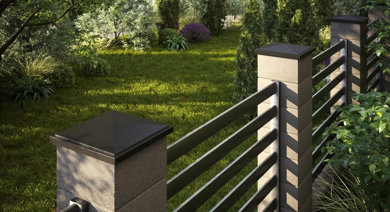 Колпак Zking БонаМоно Коричневый на столб 1.5х1.5 кирпича (385х385, 400х400мм) в Сочи фото