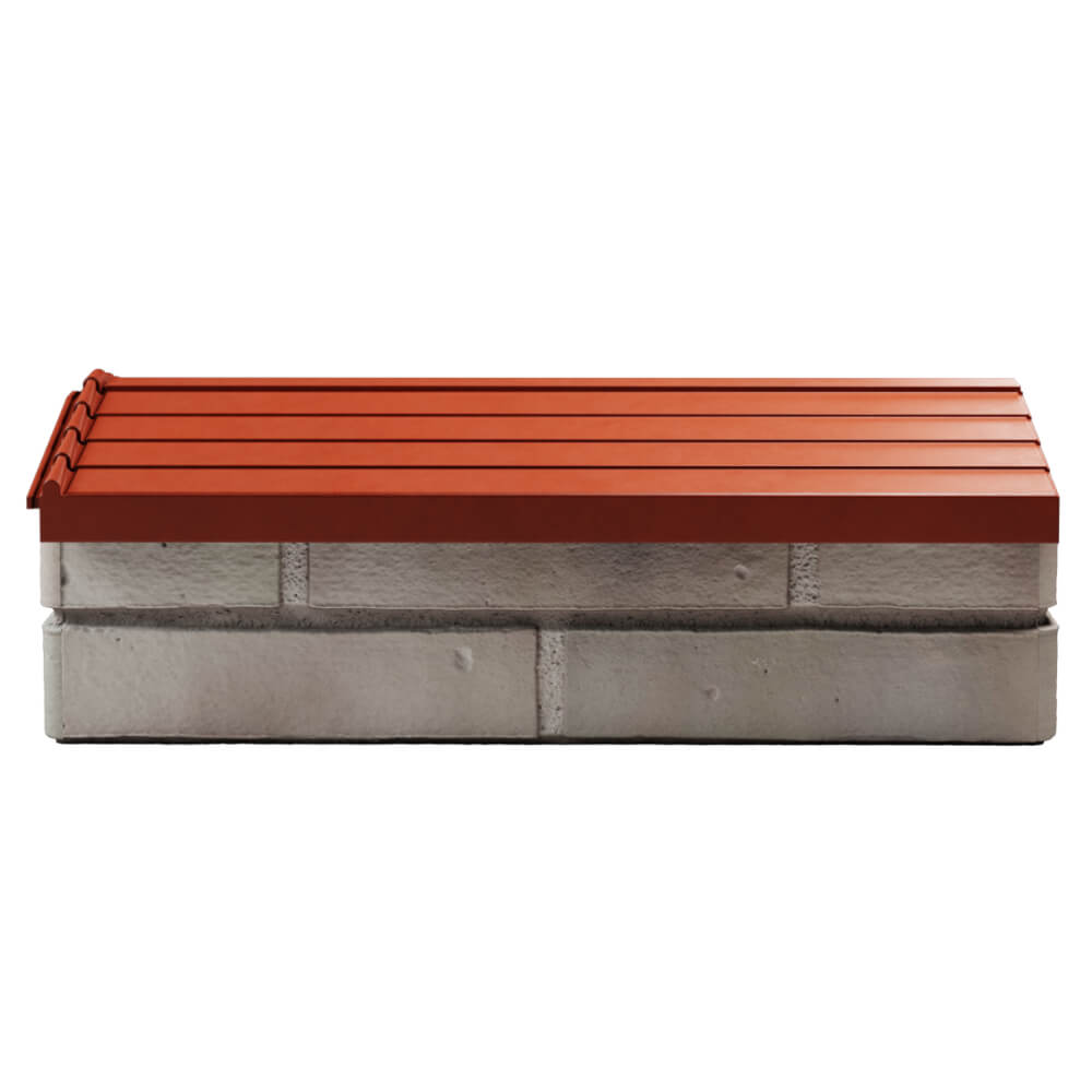 Парапет Zking Бона ХайТек Красный с посадкой на 1 кирпич (200/225/255мм) в Сочи фото