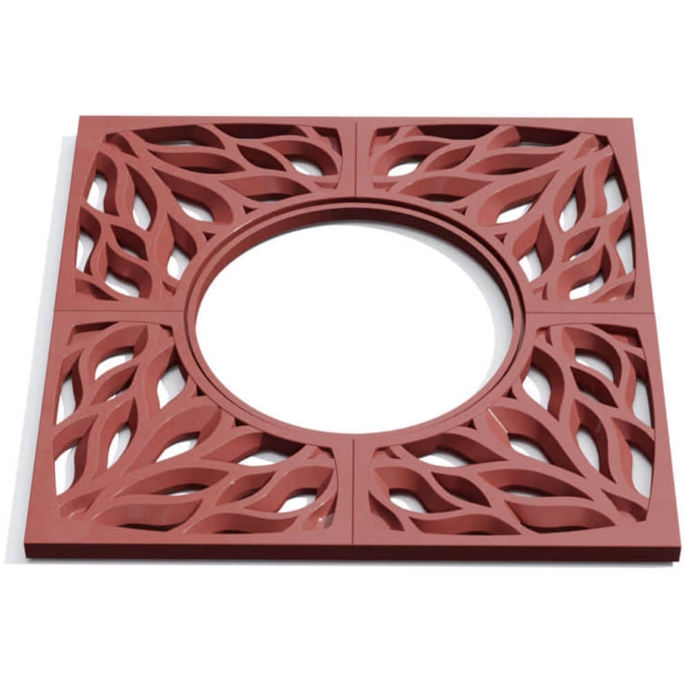 Приствольная решетка для дерева ZKING CRUST 1.2х1.2м Красная Сочи фото