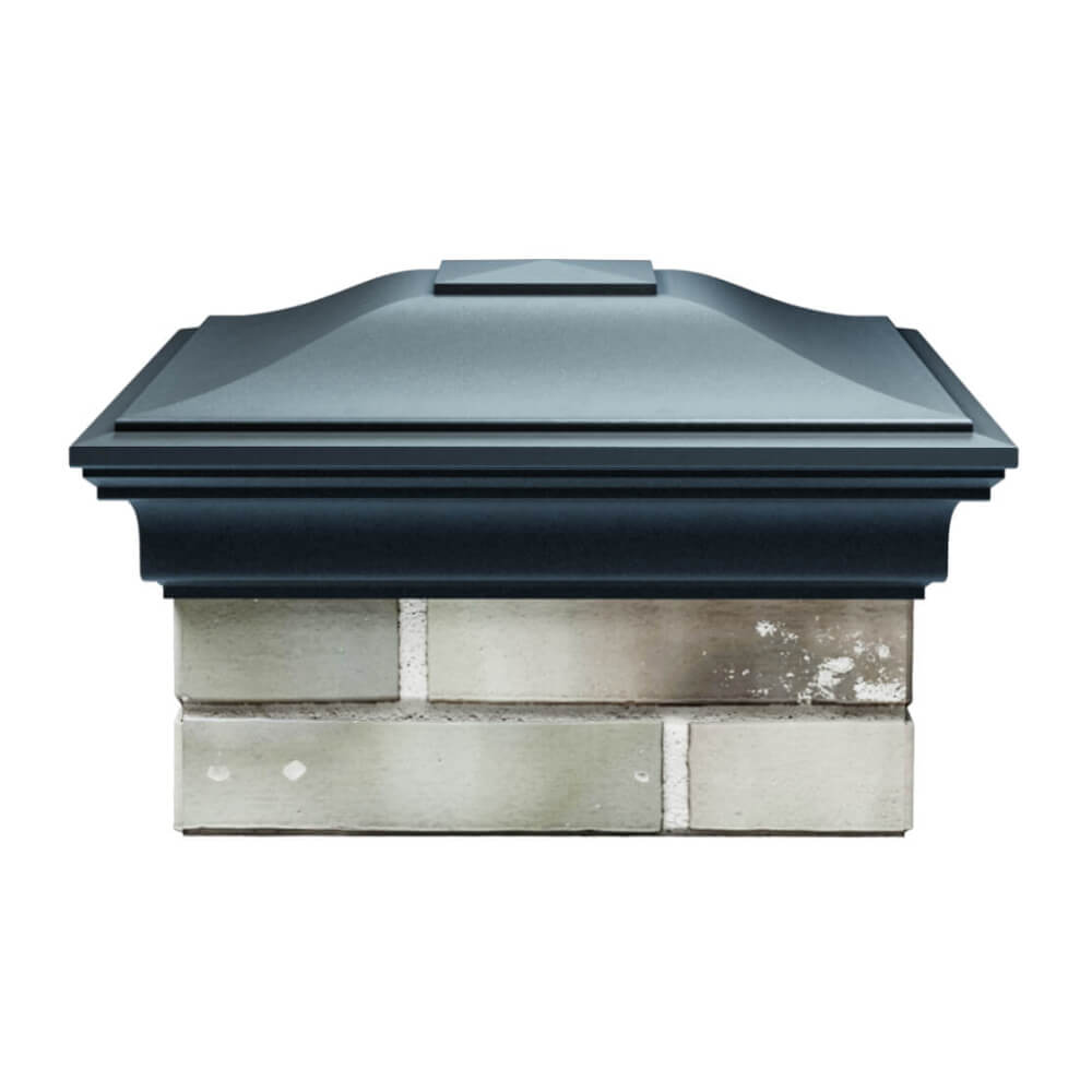 Колпак Zking Монблан Серый на столб 1.5х1.5 еврокирпича 0.7НФ (355х355мм) Сочи фото