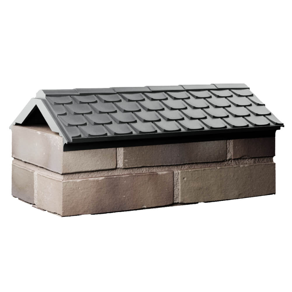 Парапет Zking Эльбрус Серый с посадкой на 1 кирпич (255мм) Сочи фото