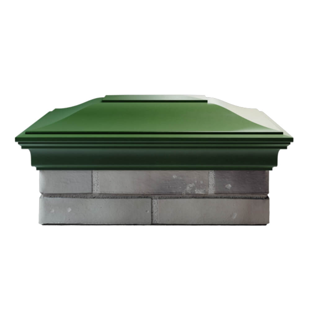 Колпак Zking Монблан Зеленый на столб 2х1.5 кирпича (515х385мм) в Сочи фото