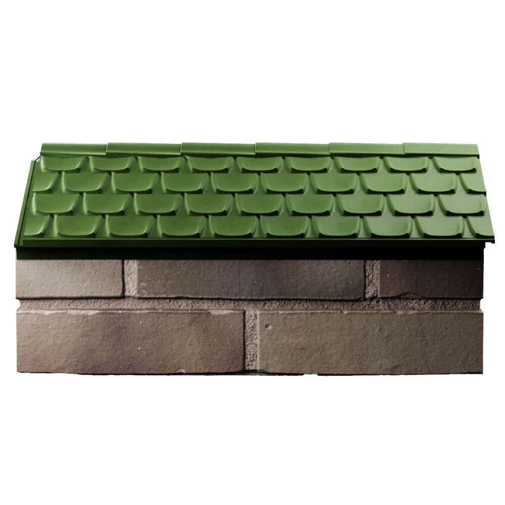 Парапет Zking Эльбрус Зеленый с посадкой на 1 кирпич (255мм) в Сочи фото