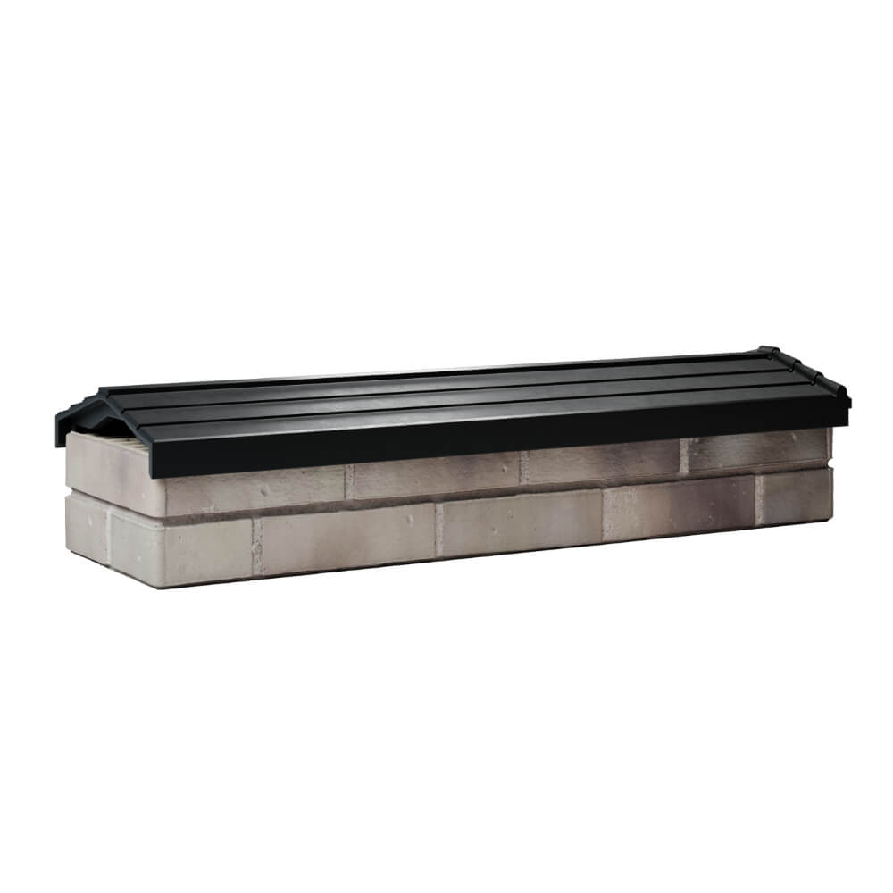 Парапет Zking Бона ХайТек Черный посадка на 0.5 кирпича (130мм) Сочи фото