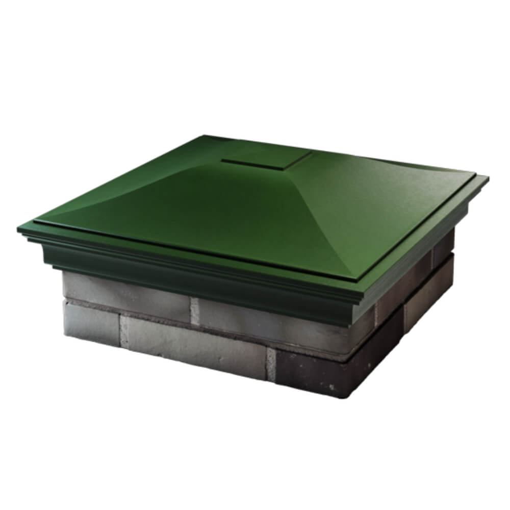 Колпак Zking Монблан Зеленый на столб 2х2 кирпича (515х515мм) в Сочи фото