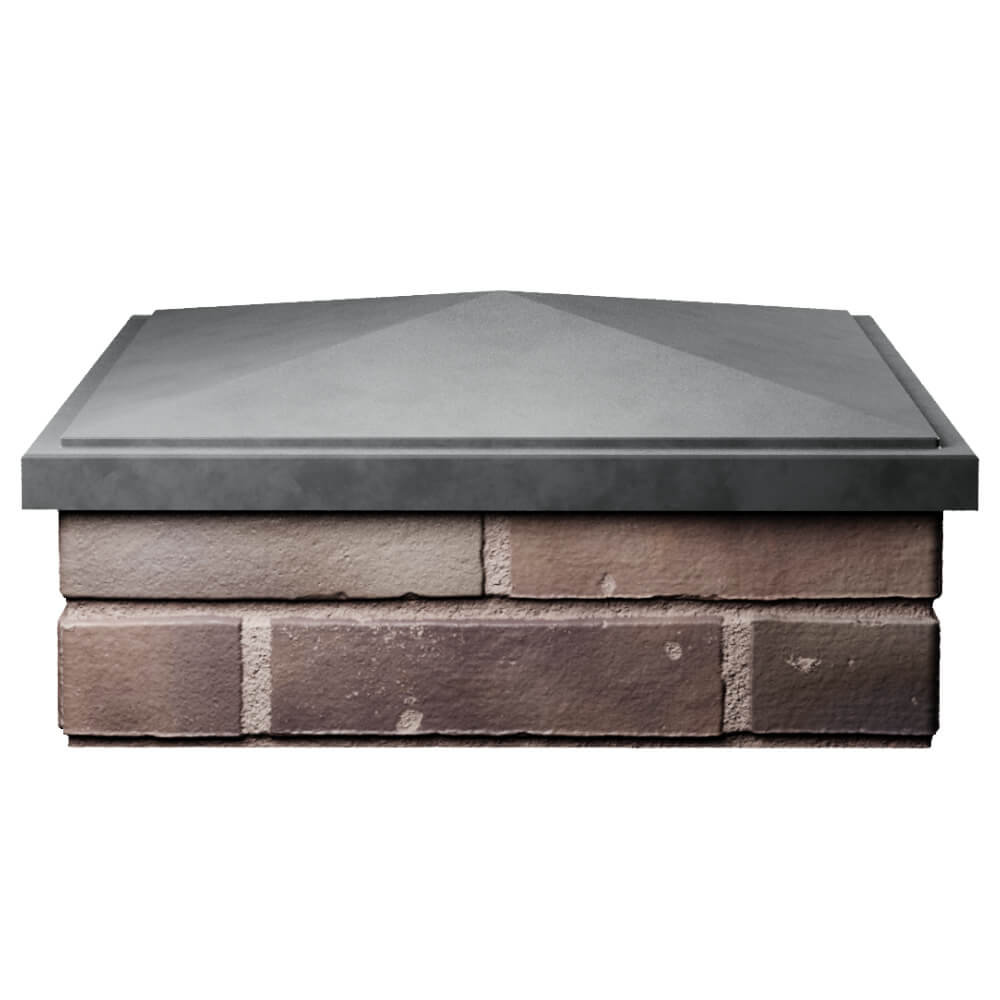 Колпак Zking БонаМоно Серый на столб 2х2 кирпича (515х515, 530х530мм) Сочи фото