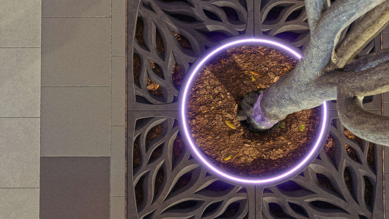 Приствольная решетка для дерева ZKING CRUST 1.2х1.2м Черная в Сочи фото