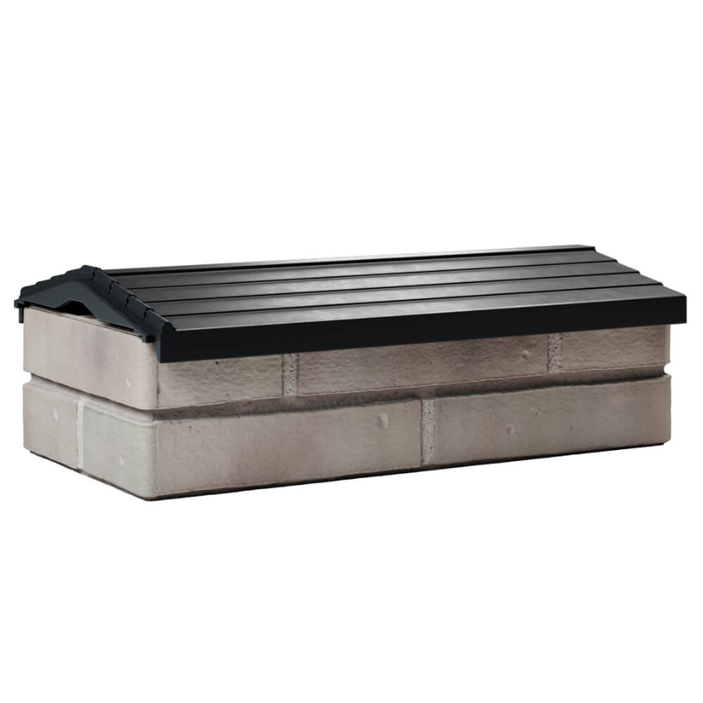 Парапет Zking Бона ХайТек Черный с посадкой на 1 кирпич (200/225/255мм) Сочи фото