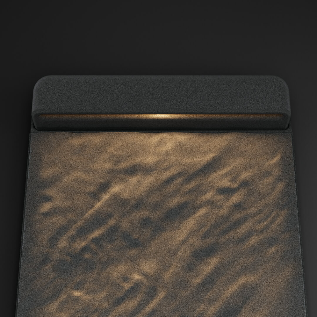 LED Светильник для шаговой плиты STONE Графитовый Серый 330х75х98мм в Сочи фото