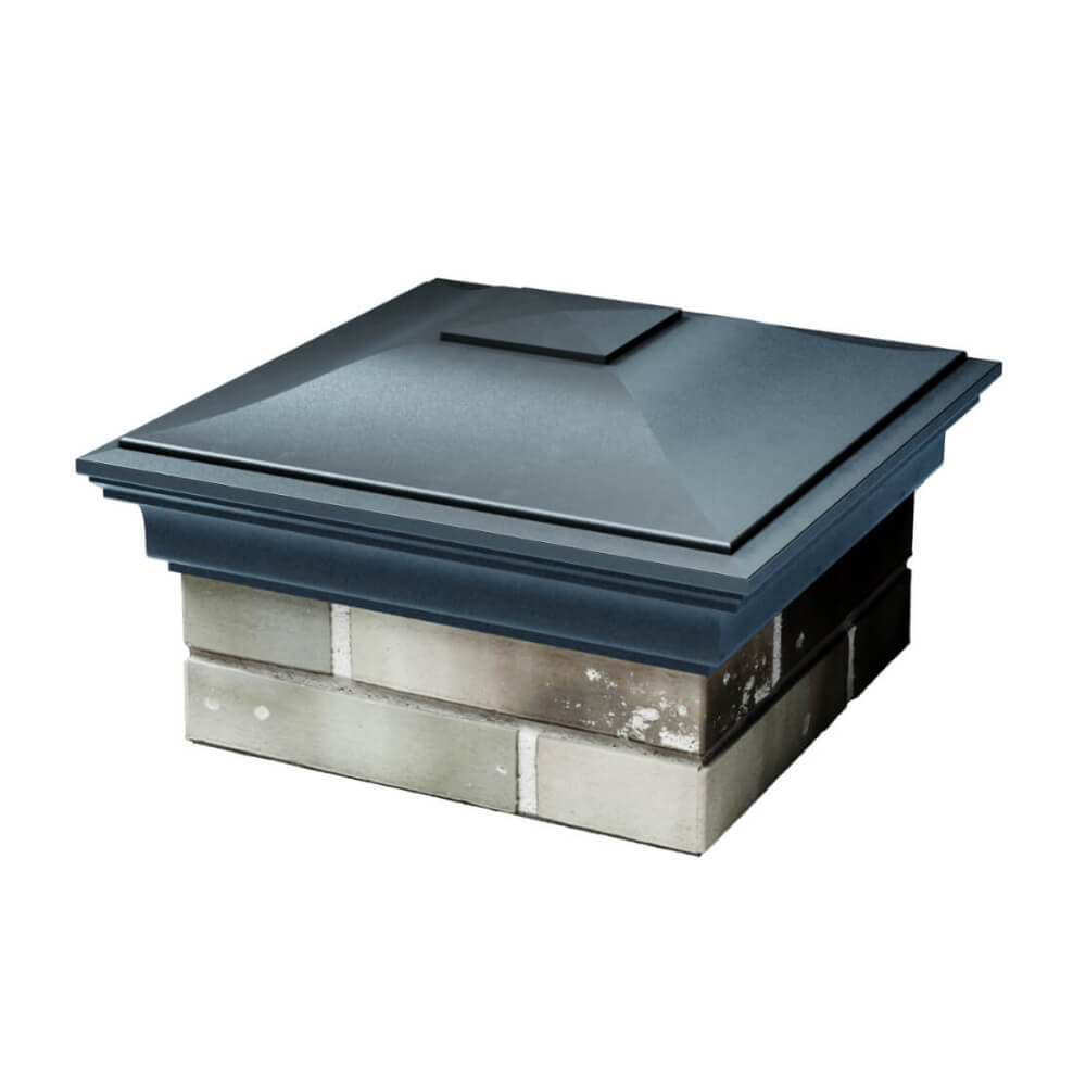 Колпак Zking Монблан Серый на столб 1.5х1.5 еврокирпича 0.7НФ (355х355мм) в Сочи фото