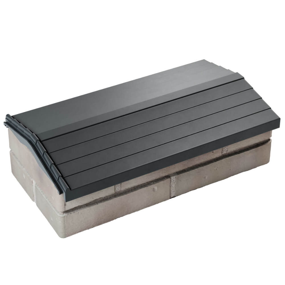 Парапет Zking Бона ХайТек Серый с посадкой на 1 кирпич (200/225/255мм) в Сочи фото