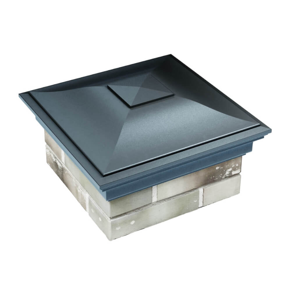 Колпак Zking Монблан Серый на столб 1.5х1.5 еврокирпича 0.7НФ (355х355мм) в Сочи фото