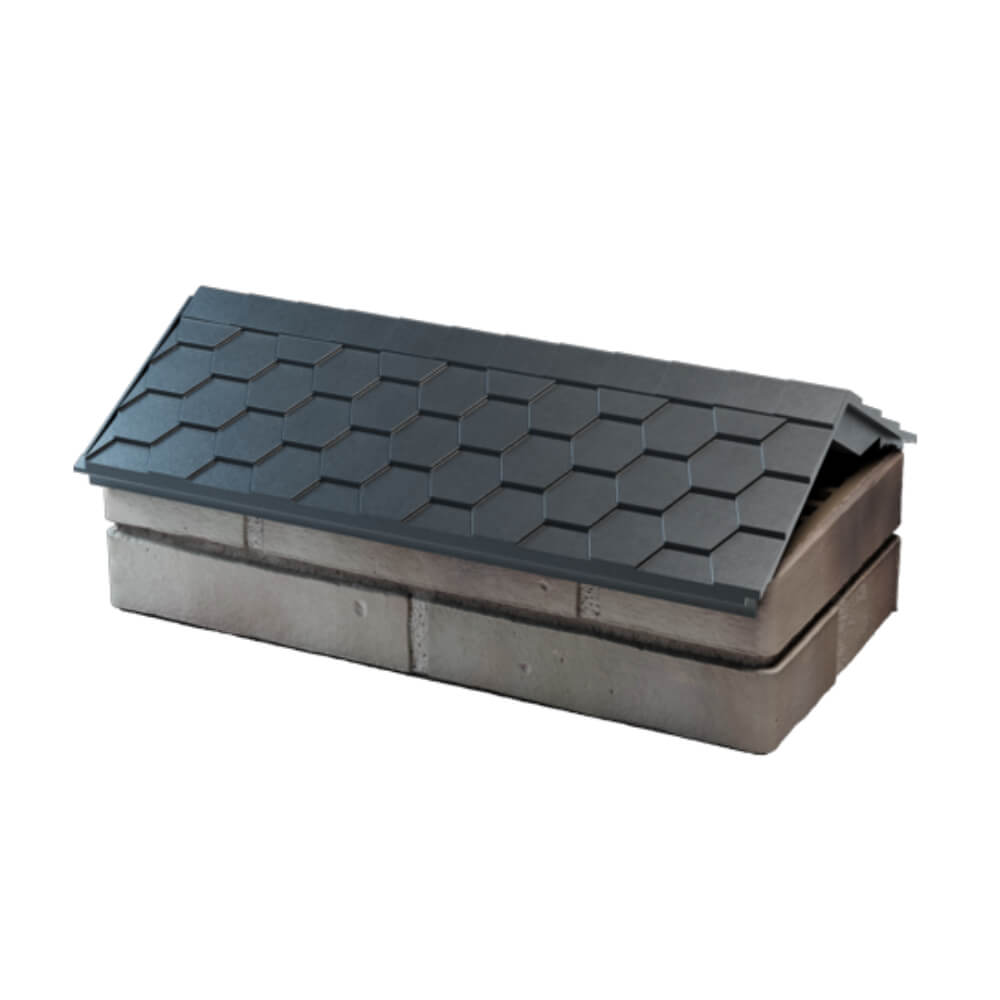 Парапет Zking Эверест Серый с посадкой на 1 кирпич (200/225/255мм) в Сочи фото