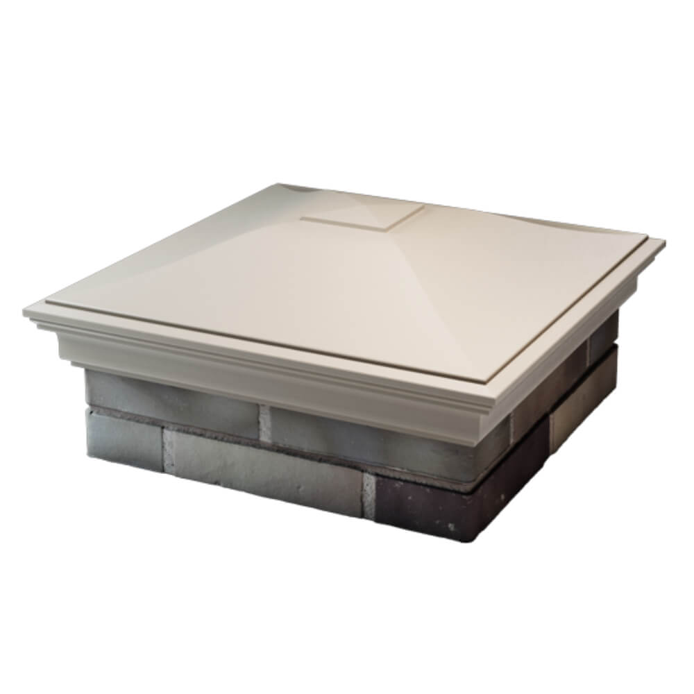 Колпак Zking Монблан Бежевый на столб 2х2 кирпича (515х515мм) в Сочи фото