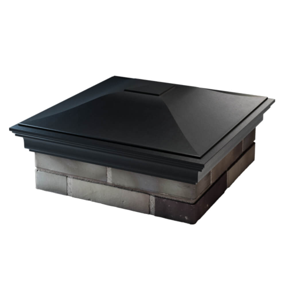 Колпак Zking Монблан Черный на столб 2х2 кирпича (515х515мм) в Сочи фото