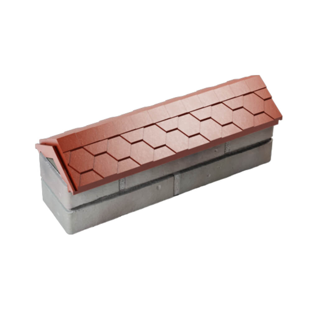 Парапет Zking Эверест Красный с посадкой на 0.5 кирпича (130мм) в Сочи фото