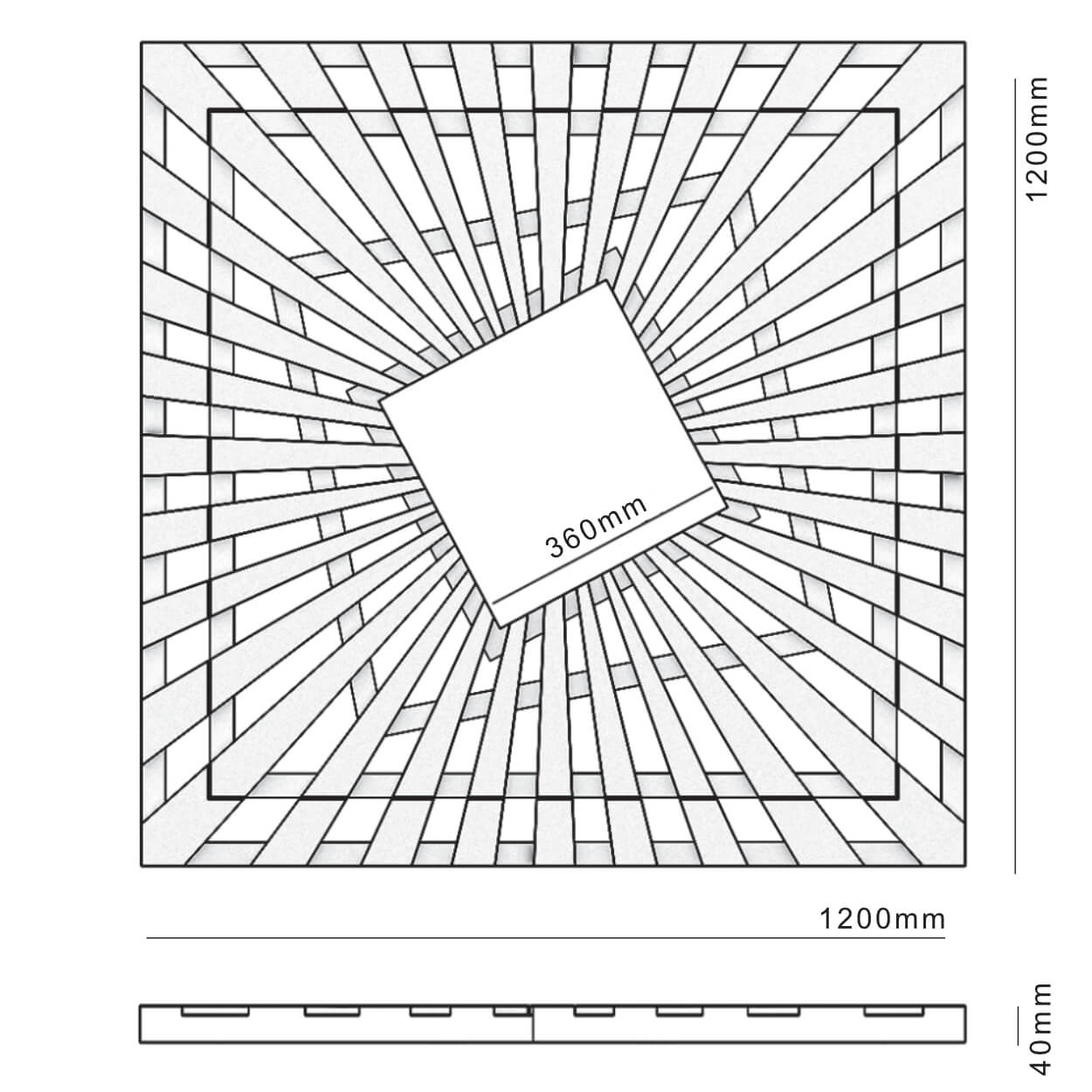 Приствольная решетка для дерева ZKING ATMOSPHERE 1.2х1.2м Черная в Сочи фото