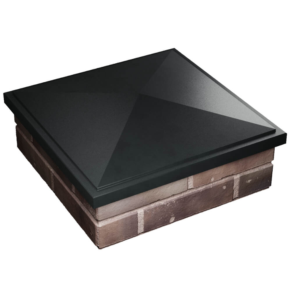 Колпак Zking БонаМоно Черный на столб 2х2 кирпича (515х515, 530х530мм) в Сочи фото