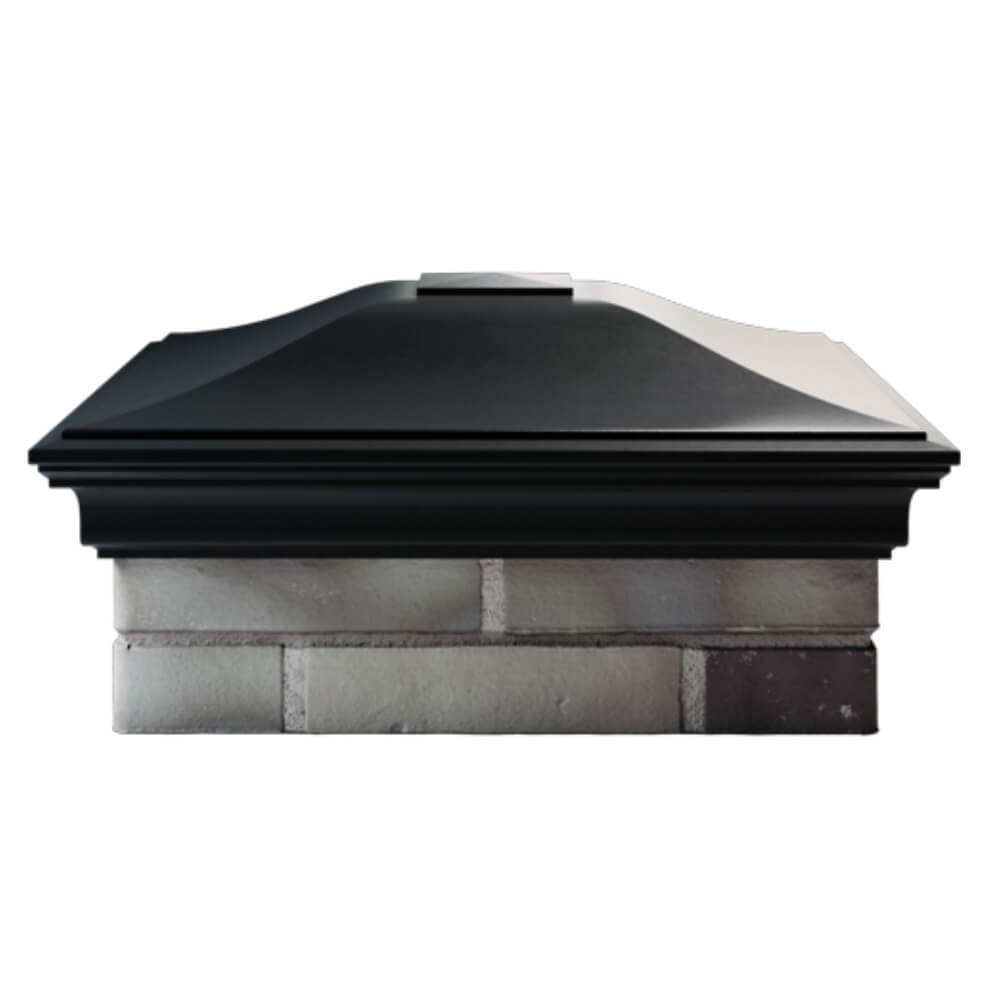 Колпак Zking Монблан Черный на столб 2х2 кирпича (515х515мм) в Сочи фото
