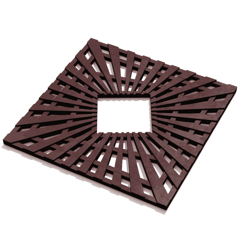 Приствольная решетка для дерева ZKING ATMOSPHERE 1.2х1.2м Коричневая в Сочи фото