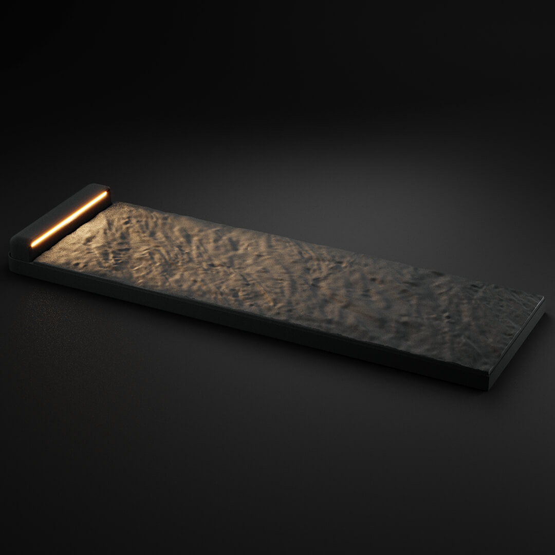 LED Светильник для шаговой плиты STONE Графитовый Серый 330х75х98мм в Сочи фото