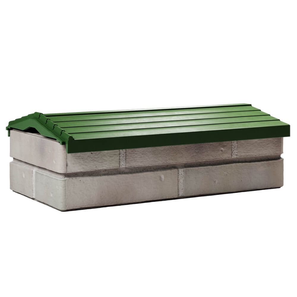 Парапет Zking Бона ХайТек Зеленый с посадкой на 1 кирпич (200/225/255мм) Сочи фото