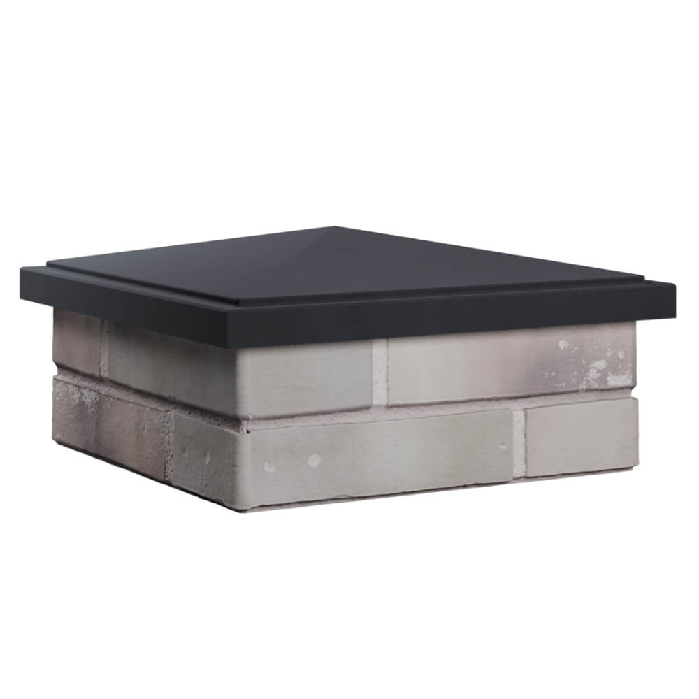 Колпак Zking БонаМоно Серый на столб 1.5х1.5 кирпича (385х385, 400х400мм) в Сочи фото