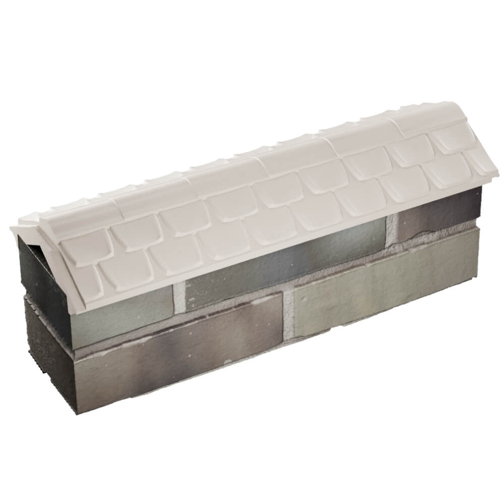 Парапет Zking Эльбрус Бежевый с посадкой на 0.5 кирпича (130мм) в Сочи фото