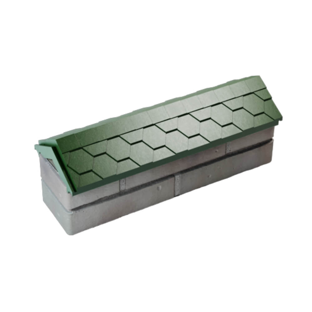 Парапет Zking Эверест Зеленый с посадкой на 0.5 кирпича (130мм) в Сочи фото