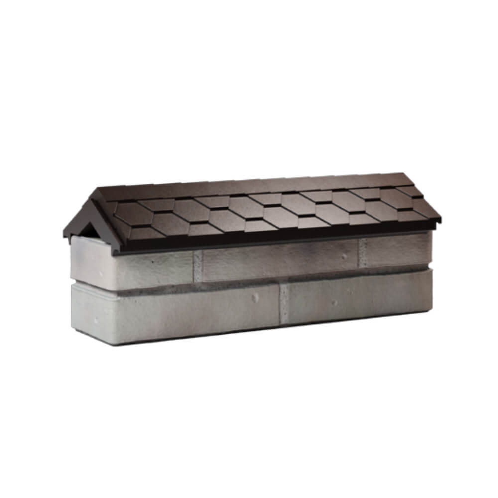 Парапет Zking Эверест Коричневый с посадкой на 0.5 кирпича (130мм) Сочи фото