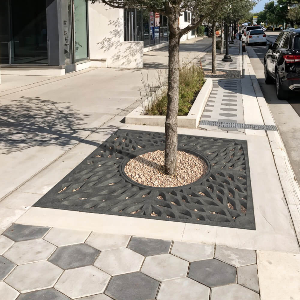 Приствольная решетка для дерева ZKING CRUST 2х2м Черная в Сочи фото