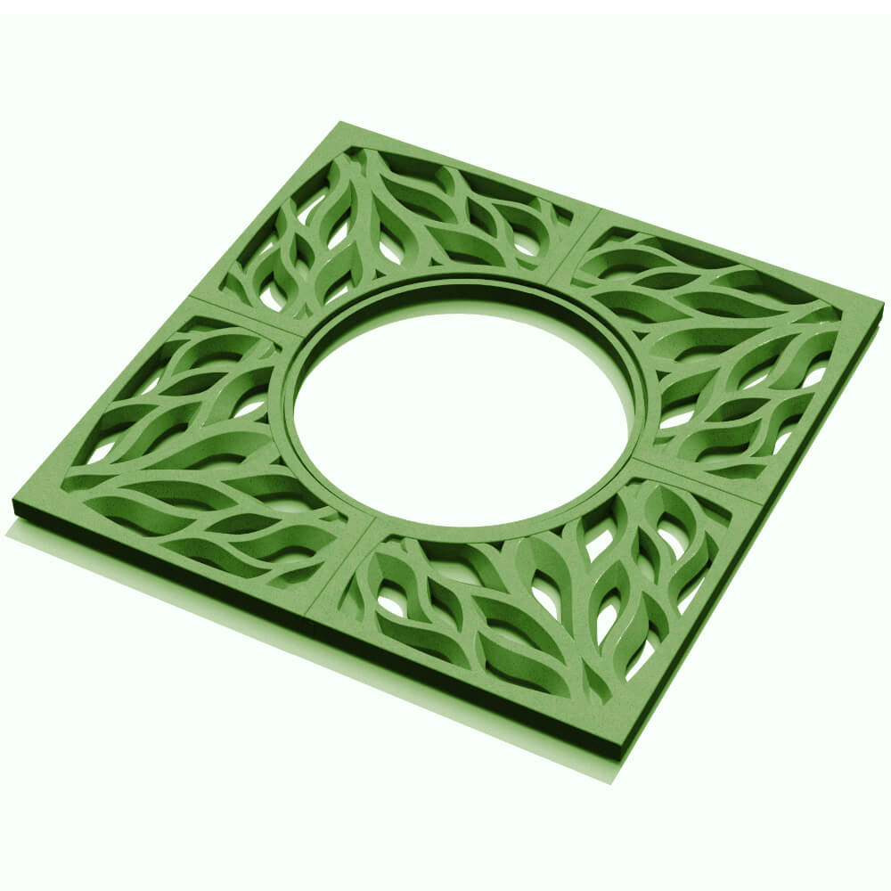 Приствольная решетка для дерева ZKING CRUST 1.2х1.2м Зеленая в Сочи фото