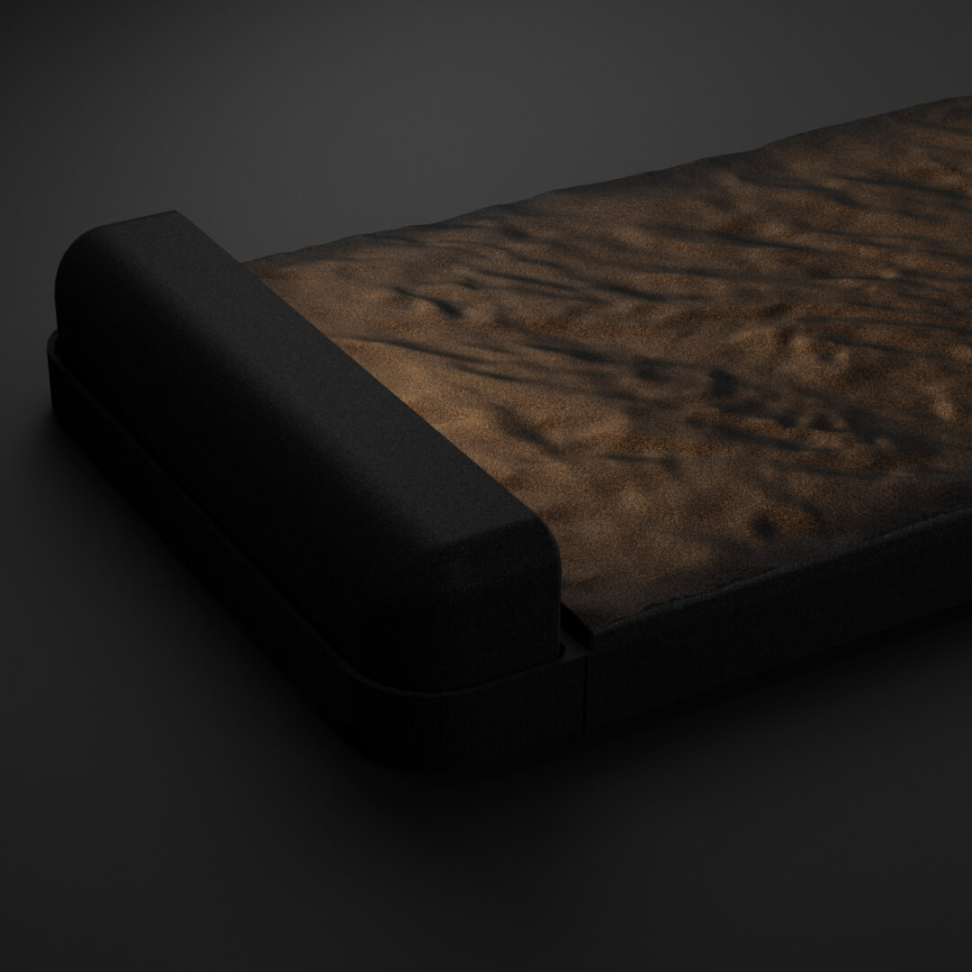 LED Светильник для шаговой плиты STONE Черный Сланец 330х75х98мм в Сочи фото