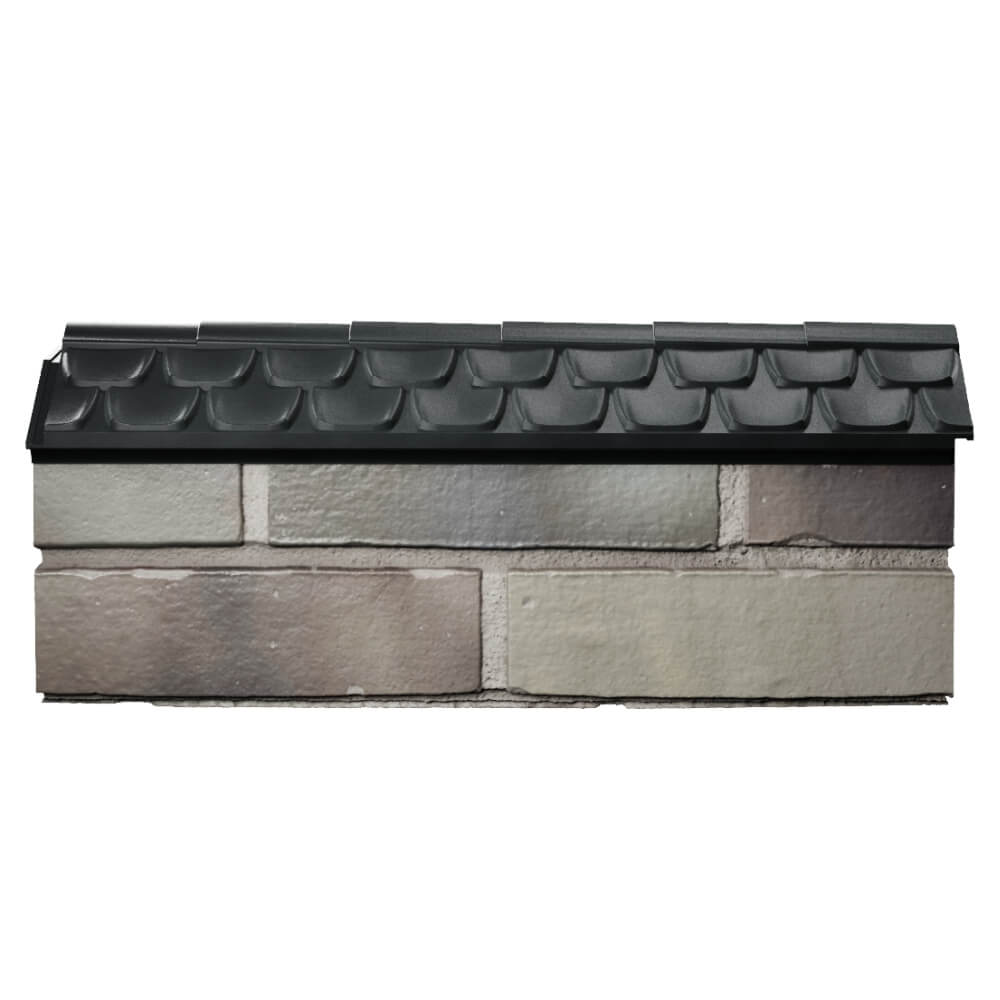 Парапет Zking Эльбрус Черный с посадкой на 0.5 кирпича (130мм) в Сочи фото