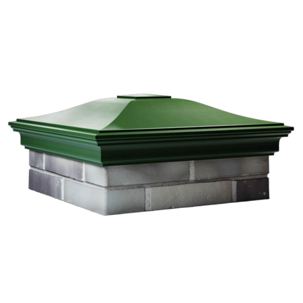 Колпак Zking Монблан Зеленый на столб 2х2 кирпича (515х515мм) в Сочи фото